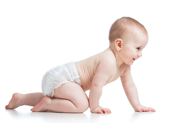 Fun and functional knee walker supporting a baby’s movement and playtime.