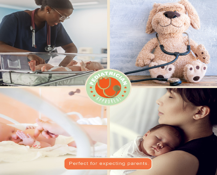 Baby sleep aid with gentle white noise.
